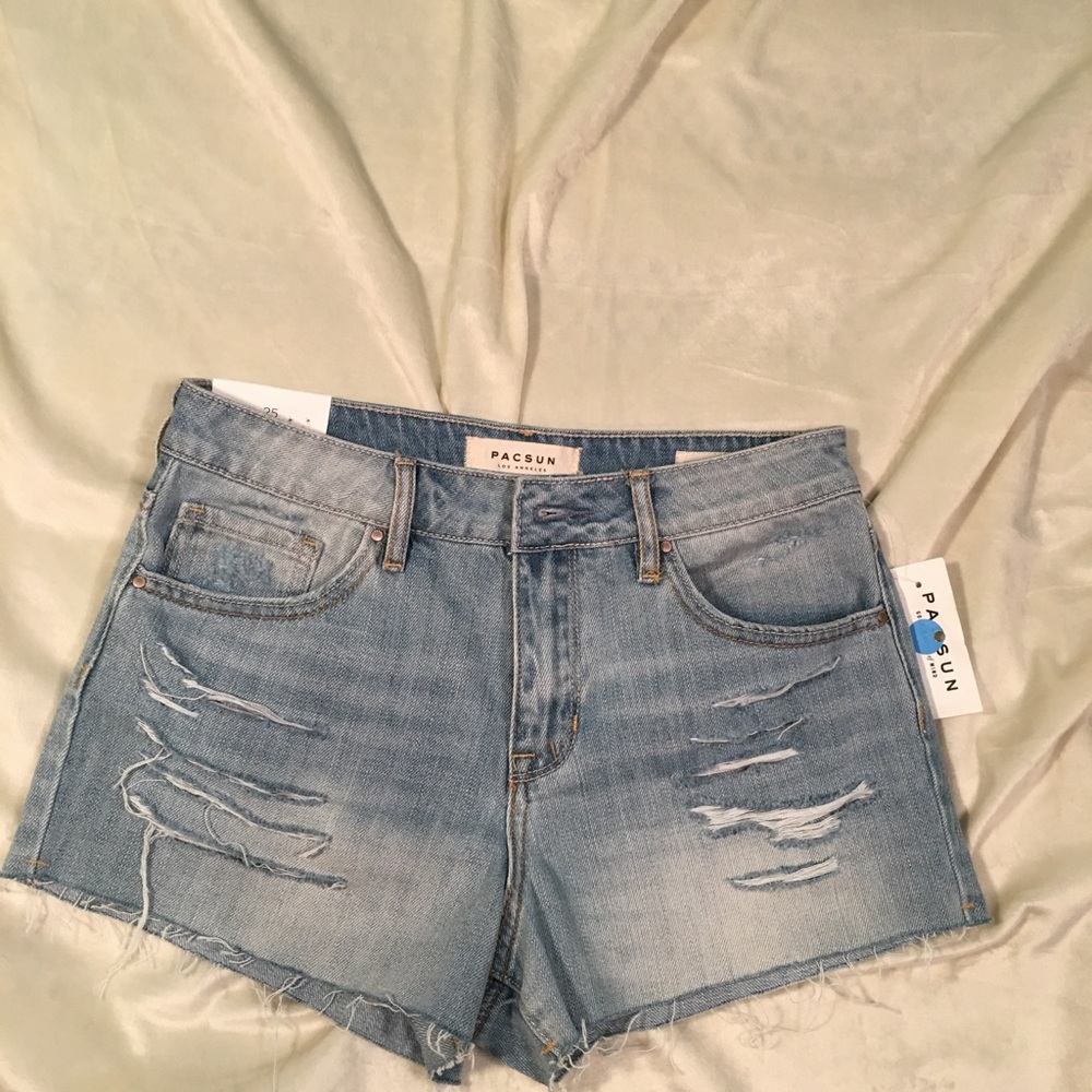 🆕 NWT Pacsun High Rise Shorts Size 25